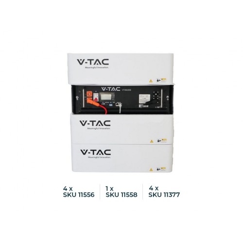 Акумуляторна батарея V-TAC 5,12kWh LiFePO4 100Ah
