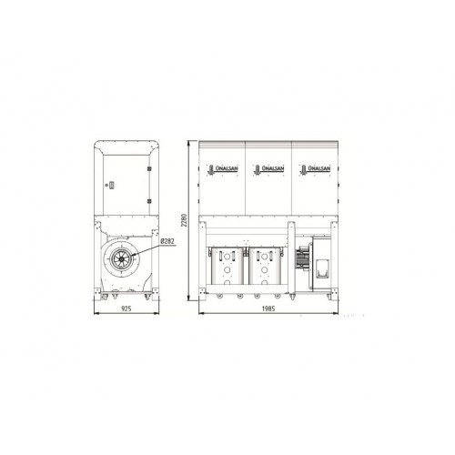 Аспірація Unalsan UNS 283 HTK 5000 м³/год