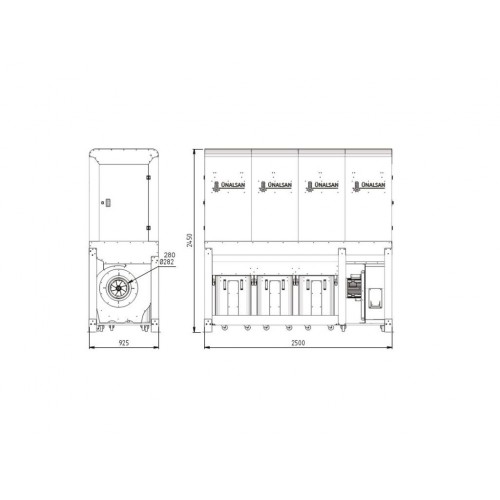 Аспірація Unalsan UNS 284 HTK 5000 м³/год