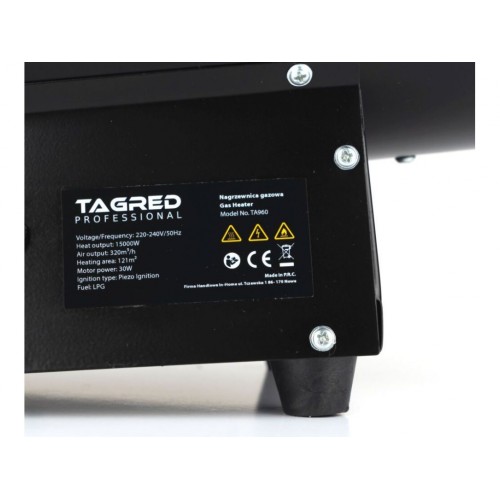 Газовий обігрівач TAGRED TA960