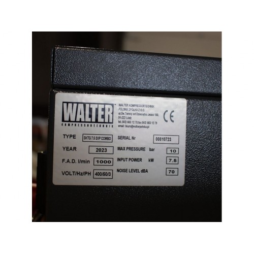 Гвинтовий компресор з ремінним приводом WALTER SKTG 7,5/500 SXP COMBO
