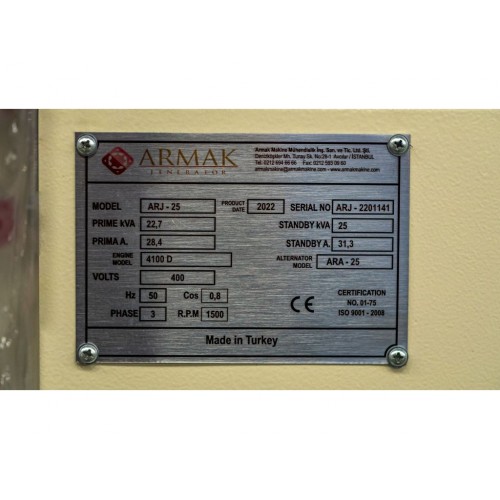 Мініелектростанція ARMAK ARJ 025