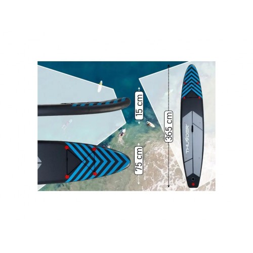 SUP-дошка THUNDER STEEL BLUE 365
