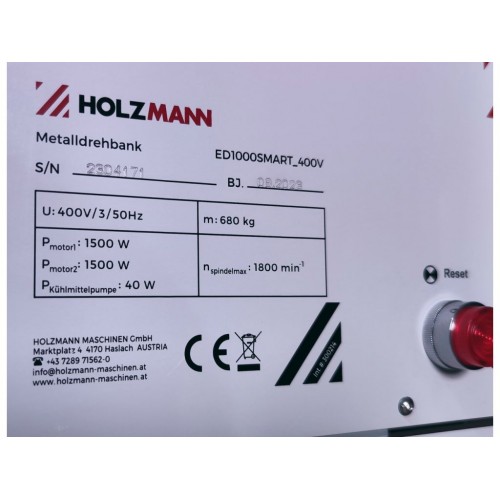 Токарний верстат по металу Holzmann ED1000SMART