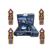 Туристична газова плитка Go Camp + 4 картриджи 227 г