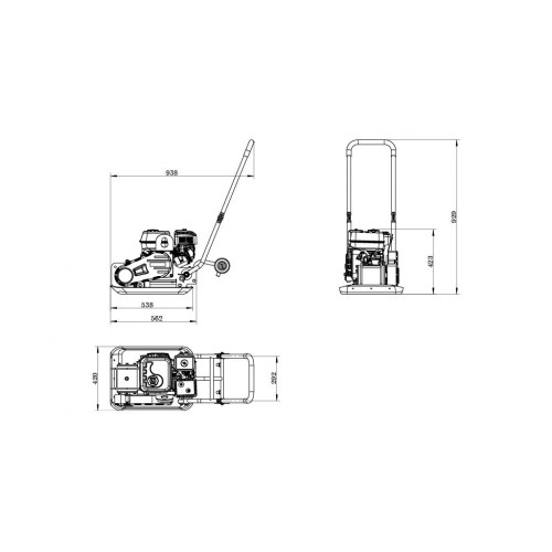 Віброплита Zipper ZI-RPE90E
