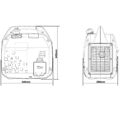 Генератор інверторний бензиновий GENERGY LIMITED 1500i 1,6 кВт(240021090)
