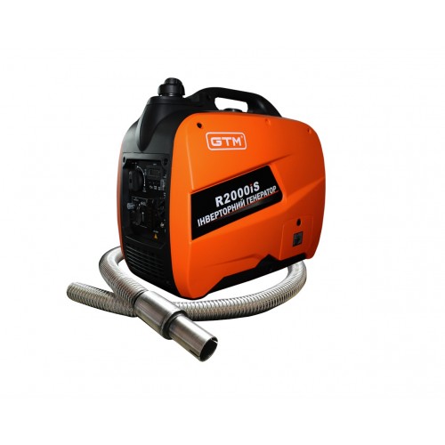 Генератор інверторний 1.8 кВт GTM R2000IS з рукавом для відведення вихлопних газів без ПДВ