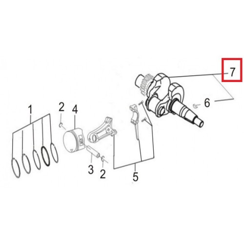 Коленвал генератора KP3500io