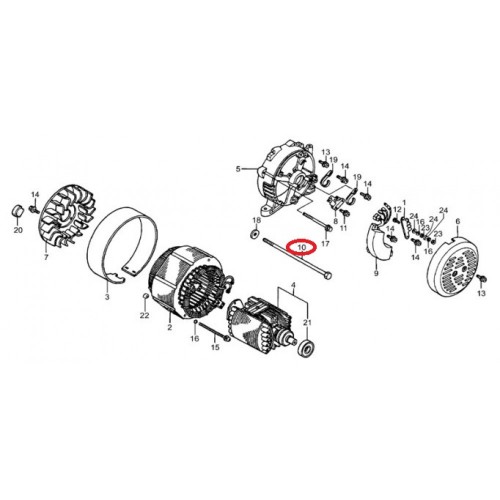 Болт генератора LF5/7GF