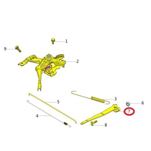 Важіль регулювання обертів KP 460