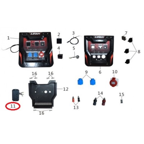 Автоматичний регулятор напруги (АВР 220V) LF12000E