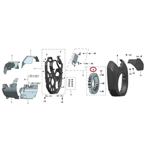 Вентилятор примусового охолодження 2V90F