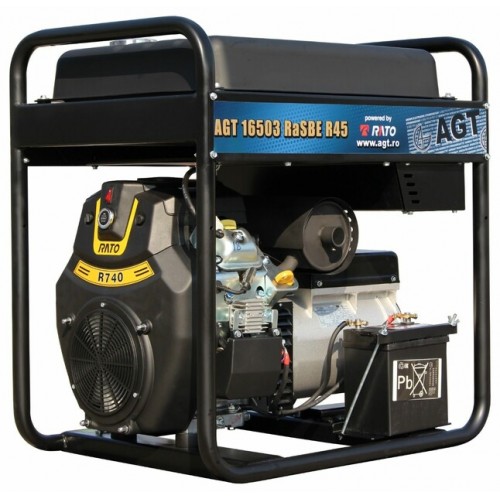 Бензиновий генератор AGT 16503 RaSBE R45 (PFAGT16503RAER45) 220/380В