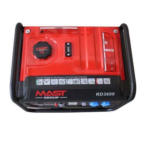 Бензиновий генератор MAST GROUP RD3600 + газова плитка Orcamp CK-505 + 4 газових картриджа 400 мл