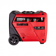 Генератор інверторний в корпусі 5,5/6,0 КВт SC6000iESA (ручний+електр. пуск) під ATS, КВІТКА PRO