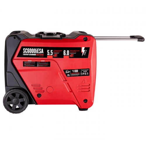 Генератор інверторний в корпусі 5,5/6,0 КВт SC6000iESA (ручний+електр. пуск) під ATS, КВІТКА PRO