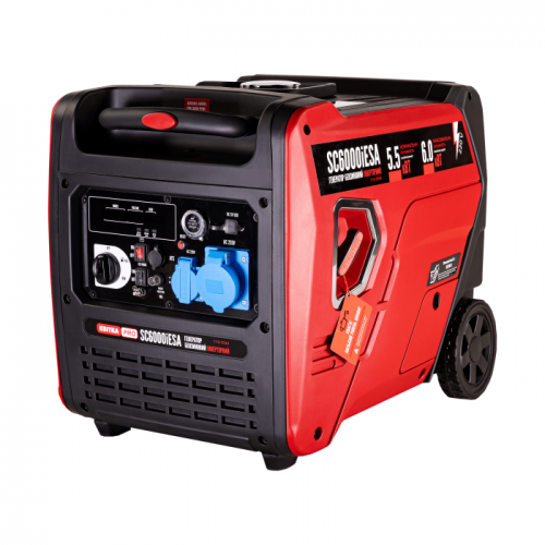 Генератор інверторний в корпусі 5,5/6,0 КВт SC6000iESA (ручний+електр. пуск) під ATS, КВІТКА PRO