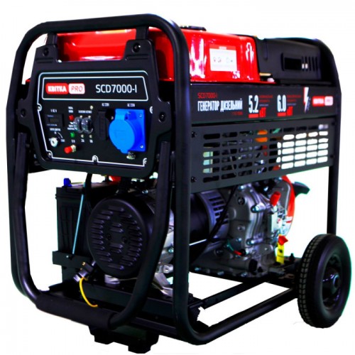 Генератор дизельний 5,0/5,5 КВт SCD7000E (ручний+електр. пуск), КВІТКА PRO