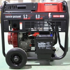 Генератор дизельний 5,0/5,5 КВт SCD7000E (ручний+електр. пуск), КВІТКА PRO