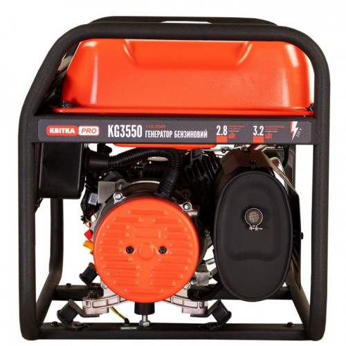 Генератор бензиновий 2,8/3,2 КВт KG3550 ручний пуск б/к, КВІТКА PRO