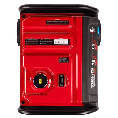 Генератор інверторний відкр. типу 7,0/8,0 КВт SC9000iYESA (ручний+електр. пуск) під ATS, КВІТКА PRO