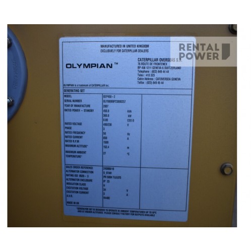 Генератор дизельний OLYMPIAN GEP 450-2 (320кВт)