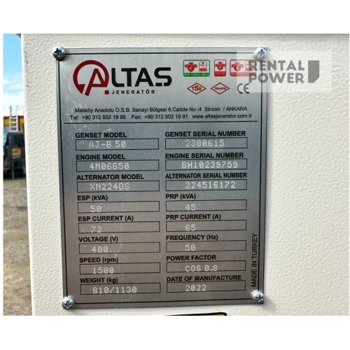 Генератор дизельний Altas AJ-B50 (36кВт)