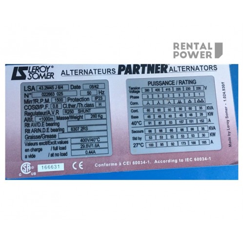Генератор дизельний SDMO J66 (48кВт) з напрацюванням