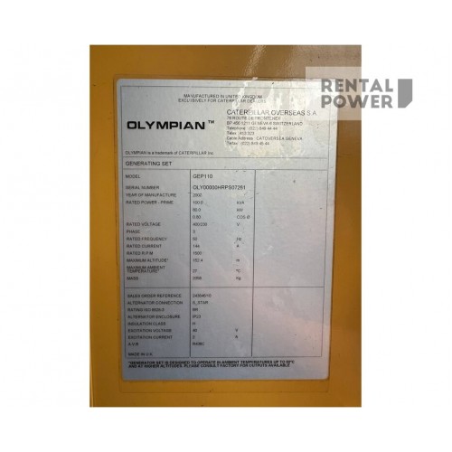 Генератор дизельний OLYMPIAN GEP-110 (80кВт)