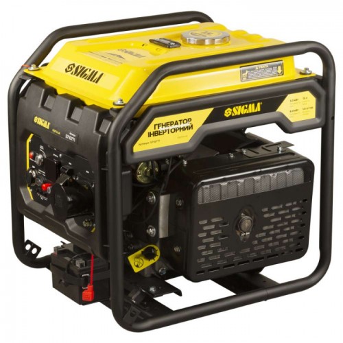 Генератор інверторний бензиновий 220В 5.5/6.0кВт 15л 4-х тактний з виведенням під АВР SIGMA