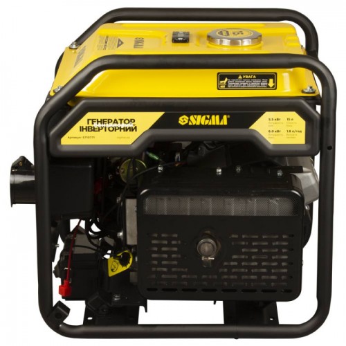 Генератор інверторний бензиновий 220В 5.5/6.0кВт 15л 4-х тактний з виведенням під АВР SIGMA