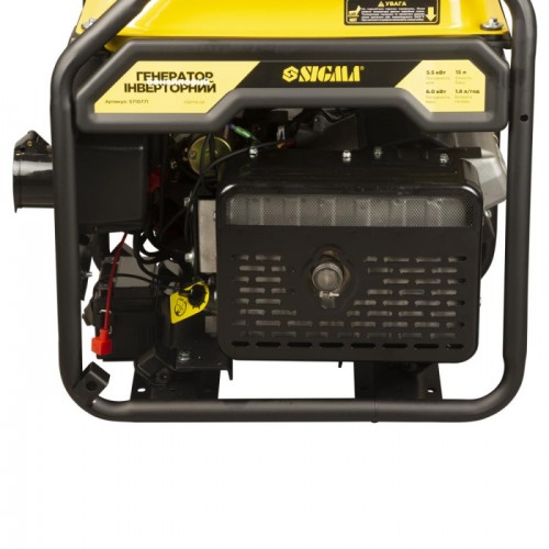 Генератор інверторний бензиновий 220В 5.5/6.0кВт 15л 4-х тактний з виведенням під АВР SIGMA
