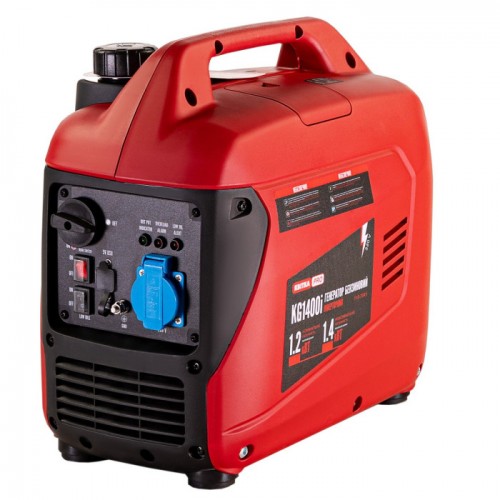 Генератор інверторний в корпусі 1,2/1,4 КВт KG1400i ручний пуск, КВІТКА PRO