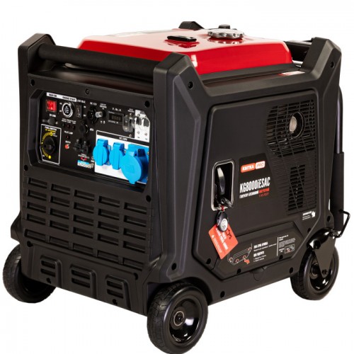Генератор інверторний в корпусі 7,0/8,0 КВт KG8000iESAC (ручний+електр. пуск) під ATS, КВІТКА PRO