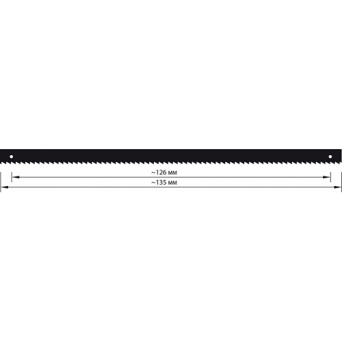 Пилки лобзиковые по дереву, со штифтами, 6,0х0,4х135мм, 15 TPI, 6 шт.