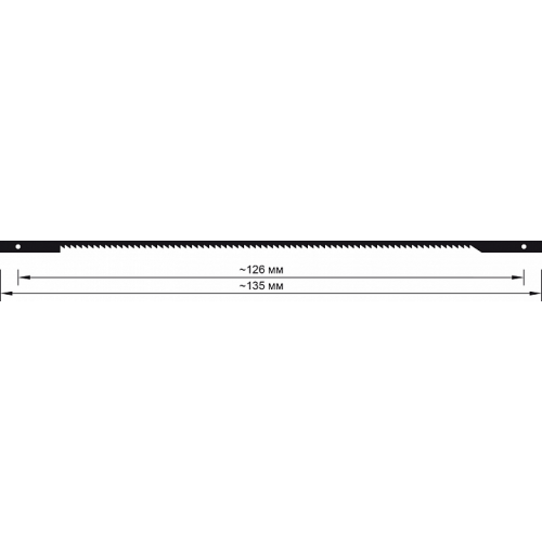 Пилки лобзиковые по дереву, со штифтами, 3,0х0,25х135мм, 25 TPI, 6 шт.