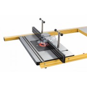 Фрезерний упор із захисною огорожею та накладками з алюмінієвого профілю для фрезерного столу