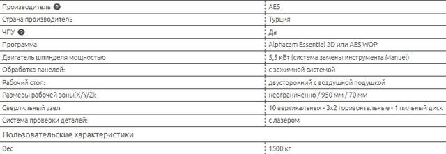 Комплект для виробництва меблів MAX 8930